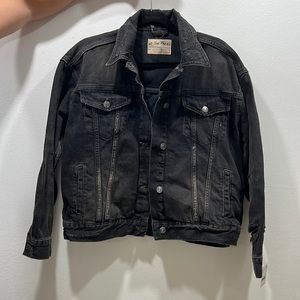 Brand New Free People Black Jean Jacket - Women XS